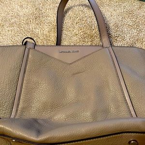 Gray Michael Kors purse